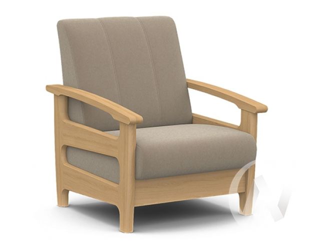 Кресло для отдыха Омега (бук лак/CATANIA LATTE)