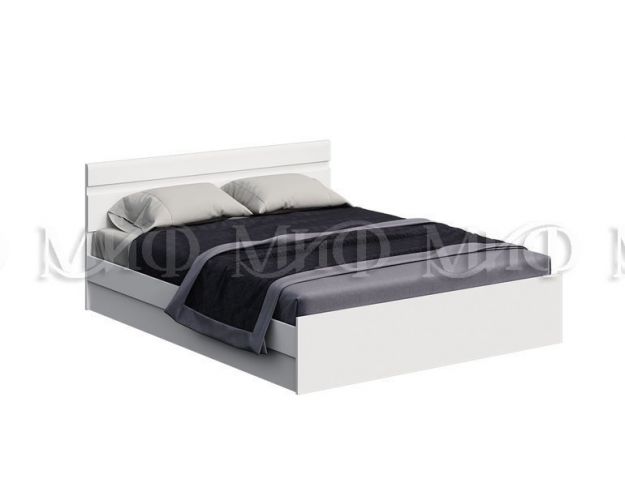 Кровать Нэнси New 1,6м (Белый/белый глянец)