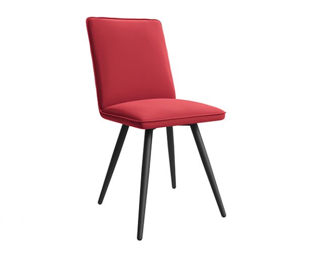 Стул Детройт (велюр красный тип 2/конус черный)