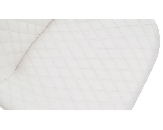 Стул «Оливер» К1С Черный муар/Кожзам Polo White