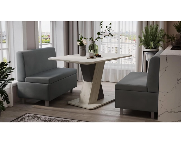 Диван угловой Каир ГН №3 исп.2 велюр Camaro 18 серый