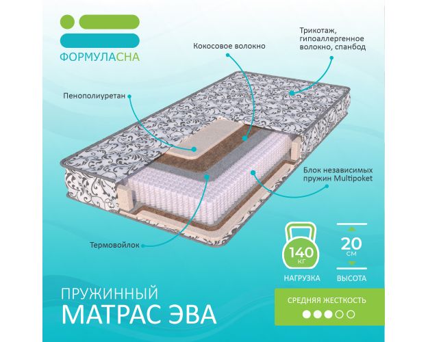 Матрас Эва 1600*2000 мм